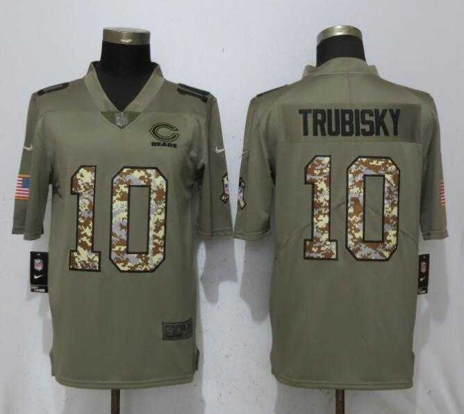 Nike Bears 10 Mitchell Trubisky Olive Camo Salute To Service Limited Jersey,We sell and wholesale Nike Bears 10 Mitchell Trubisky Olive Camo Salute To Service Limited Jersey on line form chian!